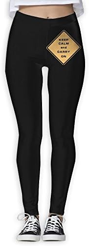LOTSLL Women's Yoga Trousers Keep Calm Carry On Sweatpants