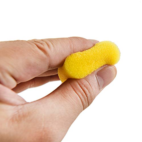 Timoo 60 Pcs Round Sponges Brush Set, Kids Painting Tools for Arts and Crafts, Stencils, Painting (4 Sizes) - Thumbnail 4