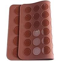 Allforhome Double Sided 48 and 30 Capacity Macarons Mat Baking Mold Moulds