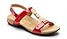 Vionic Women's Rest Farra Backstrap Sandal - Ladies Adjustable Sandals with Concealed Orthotic Support Red Patent 8 Medium US