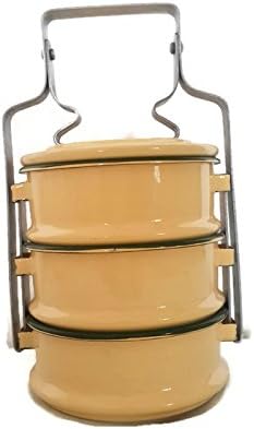 Thai Traditional 3-stack Tiffin Box /Food Carrier (12 cm)