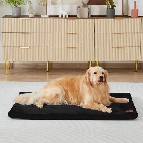 Image showcasing LIORCE Memory Foam Dog Crate Pad - XXL Dog Bed Mat with Removable ...