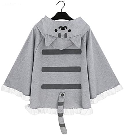 Amazon Angel 7 即納品 可愛い 猫 マント 猫耳 コート しっぽ付き 3種類 フリーサイズ グレー 薄着 アニメ 萌えグッズ 通販