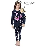 Girls Matching Doll&Toddler Dance 4 Piece Cotton Pajamas Kids Clothes Sleepwear Size 6