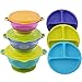 EVLA'S Silicone Plates & Baby Bowls Set, Suction Bowls with Lids and Divided Plates, Unbreakable, Easy-to-Clean Feeding Set for Growing Babies and Toddlers