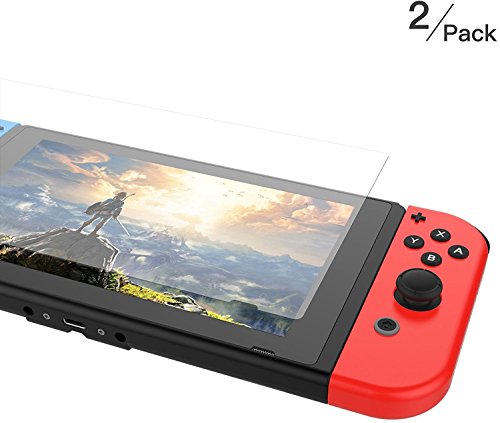 Screen Protector for Nintendo Switch, iVAPO tempered glass screen protector (2-Pack) for Nintendo Switch Anti-Scratch Full Coverage Screen Film for Nintendo Switch