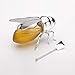 Beautiful Silver Plated Bee Honey Jar with little paddle, Novelty Bee Honey Pot