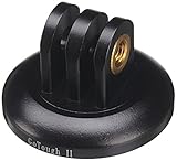 Fotodiox Pro GoTough Tripod Adapter II - Black Aluminum Mount for GoPro HD HERO, HERO2, HERO3, HERO3+ and HERO4 and all extender arms