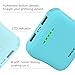 SINOELE Portable Power Bank 10000mAh External Battery Pack Dual USB Charger for iPhone,iPad,Samsung,Huawei (Blue)