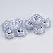 Weanas 12x White LED Submersible Tea Light Tealight Candles with Remote Control Replaceable Coin Battery Underwater Waterproof Lamp One Dozen for Christmas Birthday Wedding Party Occasion Use(12, White)