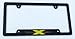 Jamaica Jamaican Flag Black Plastic Car License Plate Frame Domed Decal Insert