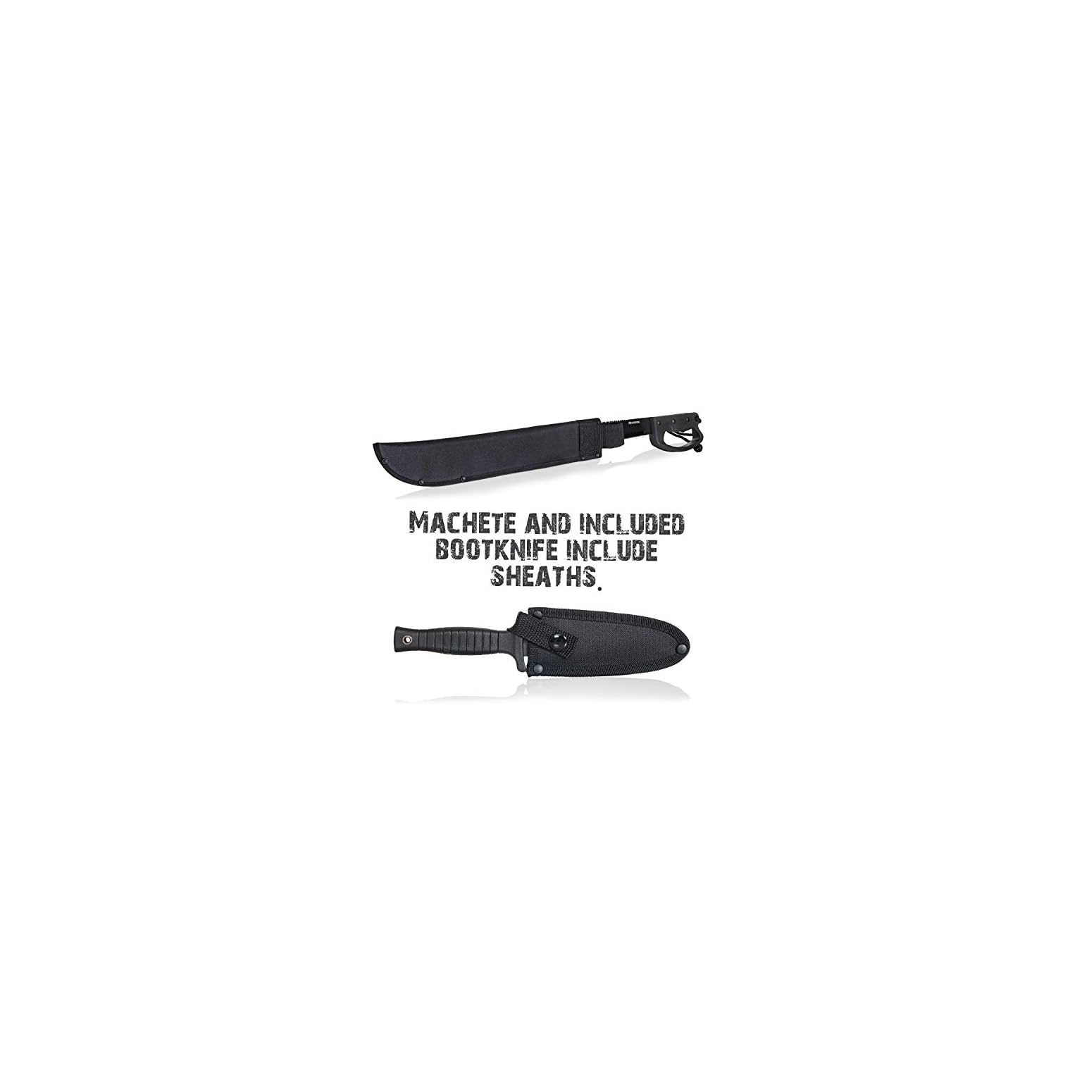 Mossberg Machete and Boot Knife Combo with Sheaths, 18 Inches • Best