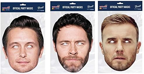 Thorness Gary Barlow, Mark Owen and Howard Donald Take That Official Face Masks
