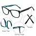 Blue Light Shield Computer Reading/Gaming Glasses for Kids- 0.0 Magnification - Anti Blue Light 90% UV Protection Low Color Distortion, Classic Black and Green Frame - Essential Gaming Gear (TK4002C1)