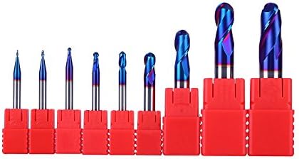 TOTIME HRC 65 2 Flutes Super Micro Grain Solid Carbide Ball Nose End Mill,12.0mm Cutting Diameter,100mm Overall Length,6.0mm Radius,30mm Cutting Length,12mm Shank Diameter,30 Degrees Cutting Angle