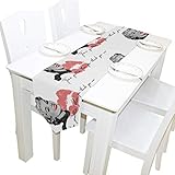 imobaby Marilyn Monroe Table Runner Home Decor, Long Rectangle Tablecloth Mat for Wedding Party Banquet Decoration 13 x 70 Inch