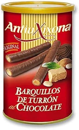 Barquillos de Turrón al Chocolate, Caja o Pack de 2,4 KG (12 latas x 200