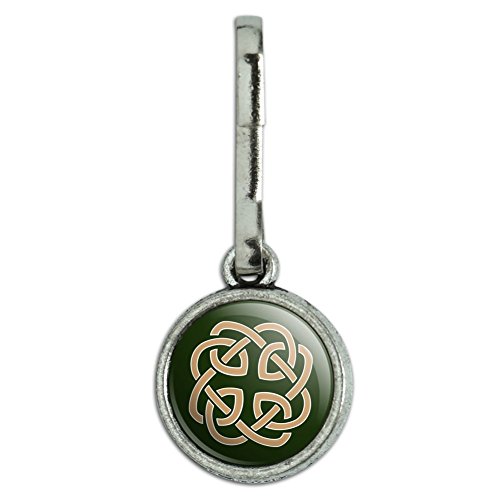 Celtic Knot Love Eternity Antiqued Charm Clothes Purse Suitcase Backpack Zipper Pull Aid