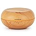 InnoGear 500ml Aromatherapy Essential Oil Diffuser Wood Grain Ultrasonic Cool Mist Diffusers with 7 Color LED Lights Waterless Auto Shut-Off, Large