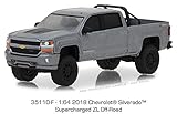 2018 Chevrolet Silverado 1500 Supercharged Zl Off-Road Pickup Truck Gray All Terrain Series 7 1/64 Diecast Model Car by Greenlight 35110 F