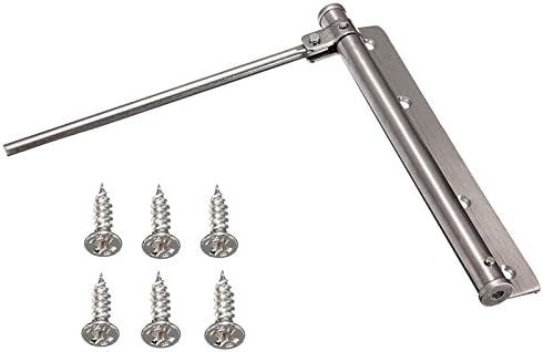 Mulslect Stainless Steel Adjustable Surface Mounted Auto Closing Door Closer Fire Rated Door Hardware, Set of 2