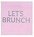 Brunch Party Supplies, Pink Paper Napkins (5 x 5, 50 Pack)
