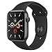 Apple Watch Series 5 (GPS + Cellular, 44MM) - Space Gray Aluminum Case with Black Sport Band (Renewed)