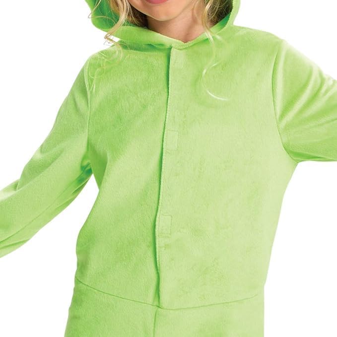 Pokémon Grookey Hooded Jumpsuit Costume for Kids, Classic Size Large (10-12)