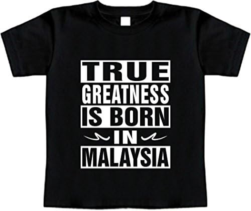 Funny Baby T-Shirt Size 3T (True Greatness Is Born In Malaysia) Toddler Tee Shirt