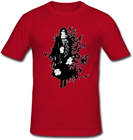 HJGBEDS Mens Japan Anime Naruto Itachi Uchiha Classic T-shirt XXL Red