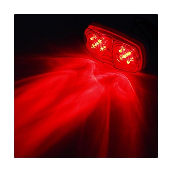 Partsam-13x-Trailer-Marker-LED-Light-Double-Bullseye-AmberRed-10LED-Clearance-Light