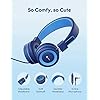 Kids-Headphones-2-Pack-iClever-Wired-Headphones-for-Kids-with-MIC-Volume-Control-Adjustable-Headband-Foldable-Headphones-Kids-on-Ear-for-SchoolTravelPhoneKindlePCMP3 iClever Kids Headphones 2 Pack, Wired Headphones for Kids with MIC, 85/94dB Volume Control, Adjustable Headband…