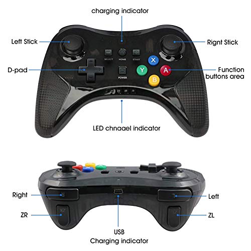 Pro Controller for Wii U, Dlunsy Wireless Controller Bluetooth