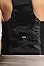 TheMogan Women's V-Neck Satin Back Button Up Tuxedo Vest Black 3XL
