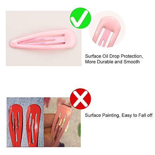 Girls Snap Hair Clips Non-Slip Metal Hair Barrettes Glitter Hair Pins Hair Accessories for Kids 30 Pcs