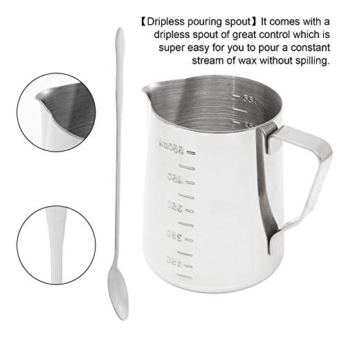 600ml Measuring Cups with A Spoons, Double Boiler Wax Melting Pot