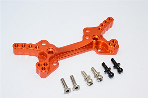 HPI Sprint 2 Upgrade Parts Aluminum Rear Damper Plate - 1Set Orange