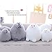 Winsterch Kids Large Cat Stuffed Animal Toys Gift Big Plush Cat Animal Baby Doll, Fat Gray Plush Cat Toy for Boys (Gray, 20 Inches)