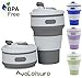 AVALEISURE Collapsible Coffee Mug – a Foldable 12oz Drinking Cup with Lid for Water, Coffee, Tea & Soft Drinks. Ideal for Camping, Travel, Picnic, Lunch, Commuters