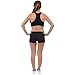 STRETCH IS COMFORT Women's Nylon Booty Shorts Black Small