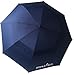 Athletico 68 Inch Automatic Open Golf Umbrella - Extra Large Double Canopy Umbrella is Windproof and Waterproof - Features Ergonomic Rubber Handle (Navy Blue, 68 inch)