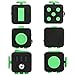 Fidget Cube Prime - Fun & Focus Toy for Children And Adults - Anxiety Attention Spinner Cubes, Perfect Gift For Autism, Anger, ADD, ADHD & PTSD - Red & Green