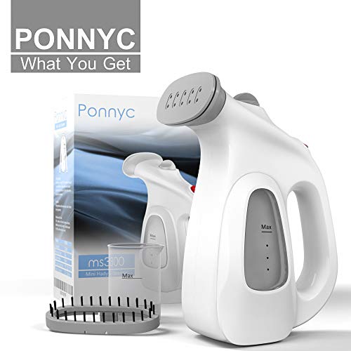 Ponnyc Clothes Steamer - Portable Garment Steamer for Clothes - Handheld Mini Fabric Steamer - Compact Hand Iron Steamer - Anti-Spill Steamer for Travelling & Home - Safe & Handy Travel Steamer - Thumbnail 6