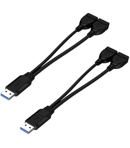 Cable Divisor USB 2.0 | 1 Macho A 3 Hembras, 2 Metros | Para Carga Y Transferencia De Datos | Plug & Play