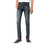 Men’s Blue Skinny Fit Stretch Jeans www.denim.fit