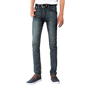 Men’s Blue Skinny Fit Stretch Jeans www.denim.fit