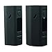 Wismec Reuleaux RX2/3 TWO PACK Silicone Protective Gel Wrap Skin Case Sleeve Cover Fits Rueleaux RX 2/3 RX 2 or 3 BOTH RX23 (Black)