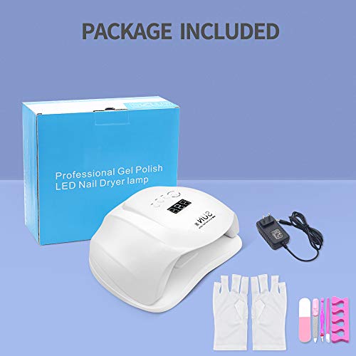 image for 54W UV nail lamp, DIOZO LED nail dryer quick-drying LED UV nail drying