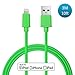 LINKPIN 10ft PVC USB Sync Cable with Lightning Connector [Apple Mfi Certified] for iPhone 7/7 Plus / 6s / 6s Plus / 6/6 Plus, iPad Pro Air 2 and More (Green)