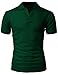 H2H Mens Casual Regular Fit Basic Short Sleeve Button Down Pique Polo Shirts